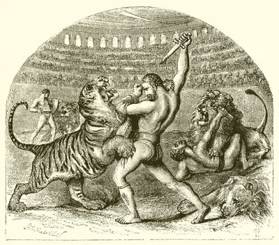 De vechtende leeuw van het oude Rome door Harden Sidney Melville