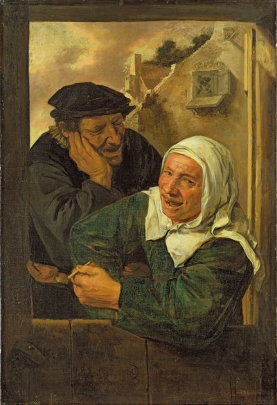 Oud paar door Harmen Hals