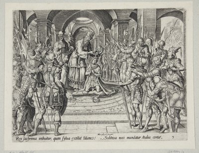 Jehojada zalft Joas door Harmen Jansz. Muller