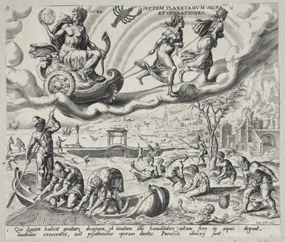 Luna, de maan door Harmen Jansz. Muller