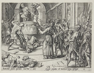 De vernietiging van het huis van Baäl door Harmen Jansz. Muller