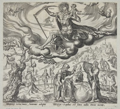 Het melancholische temperament door Harmen Jansz. Muller