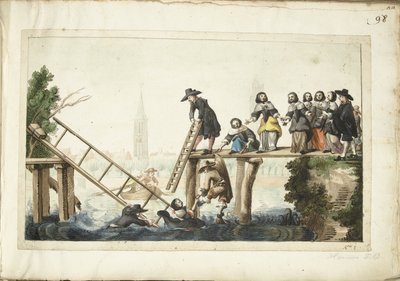 De gebroken brug door Harmen ter Borch