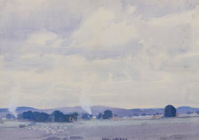 Schapenland, Victoria, 1935 door Harold Brocklebank Herbert