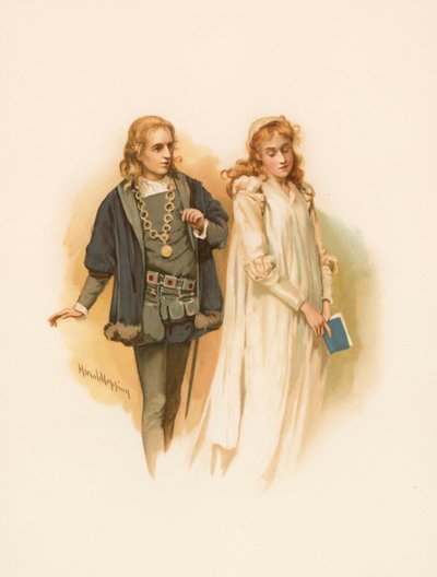 Hamlet en Ophelia door Harold Copping