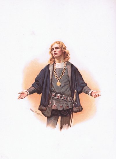 Hamlet, illustratie uit Hamlet door Harold Copping