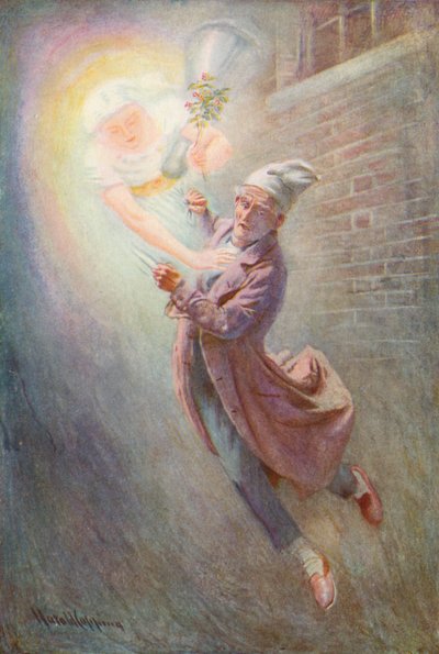 Illustratie voor A Christmas Carol van Charles Dickens door Harold Copping
