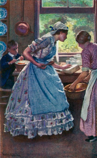 Illustratie voor Goede Vrouwen door Louisa M. Alcott door Harold Copping