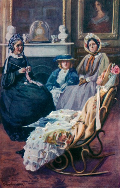 Illustratie voor Goede Vrouwen door Louisa M. Alcott door Harold Copping