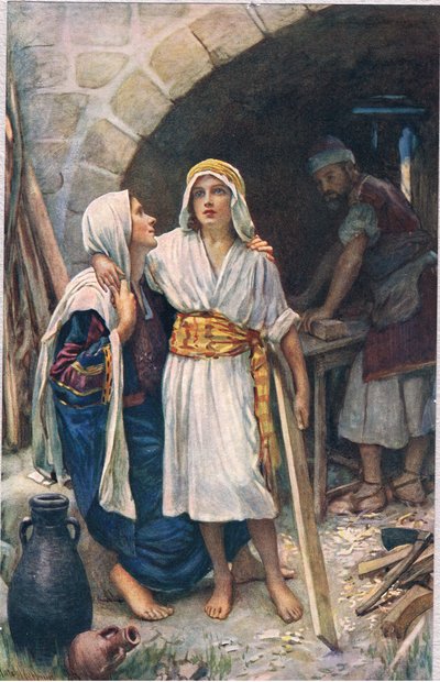 Maria en Jezus, illustratie uit 