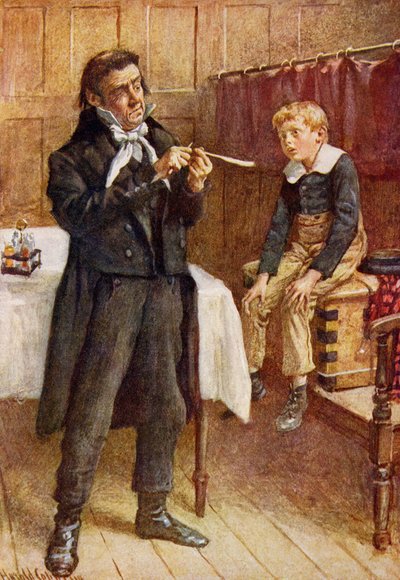 Mr Wackford Squeers en de nieuwe leerling, illustratie voor 