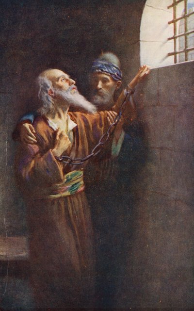 Nieuw Testament: "Ik heb de goede strijd gestreden" door Harold Copping
