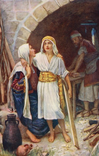 Nieuwe Testament: Het Huis in Nazareth door Harold Copping