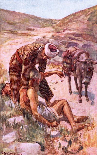 De barmhartige Samaritaan door Harold Copping