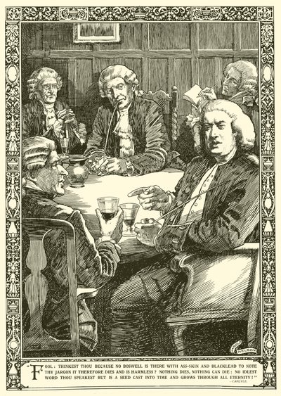 Dr. Johnson in gesprek door Harold Edward Hughes Nelson