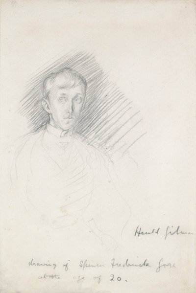 Portret van Frederick Spencer Gore 1878-1914, ca. 1911-1912 door Harold Gilman