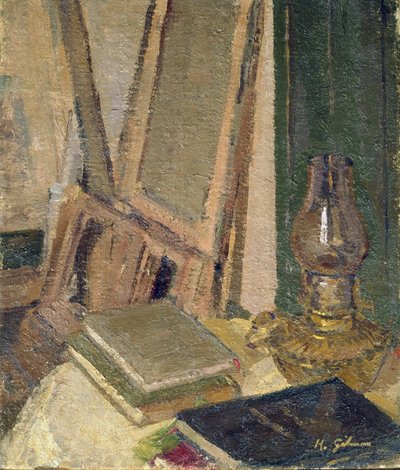 Studio Interieur door Harold Gilman