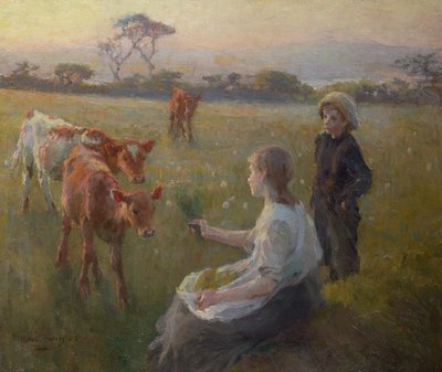 De kalveren voeren door Harold Harvey