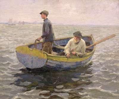 In de witgrond, c.1914 door Harold Harvey