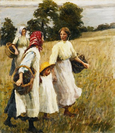 De Braambozenoogst door Harold Harvey