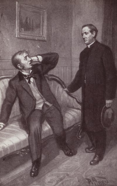 Illustratie voor The Mystery Of Edwin Drood door Charles Dickens door Harold Hume Piffard