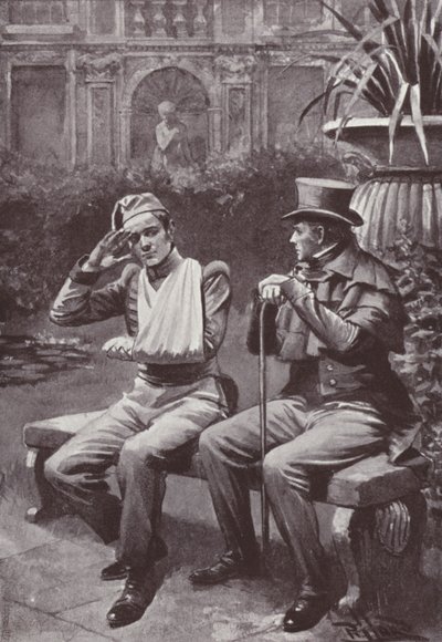 Illustratie voor Vanity Fair door William Makepeace Thackeray door Harold Hume Piffard