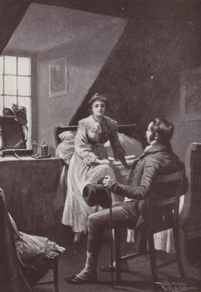 Illustratie voor Vanity Fair door William Makepeace Thackeray door Harold Hume Piffard