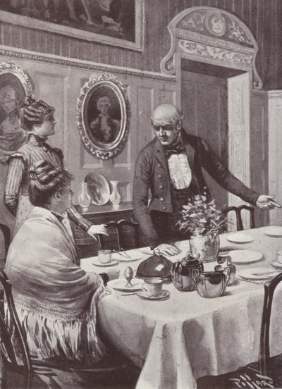 Illustratie voor Vanity Fair door William Makepeace Thackeray door Harold Hume Piffard
