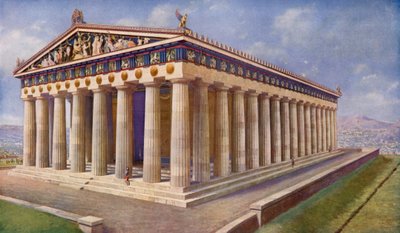 Het Parthenon, stralend diadeem van Athene en schatkamer van ongeëvenaarde beeldhouwkunst door Harold Oakley