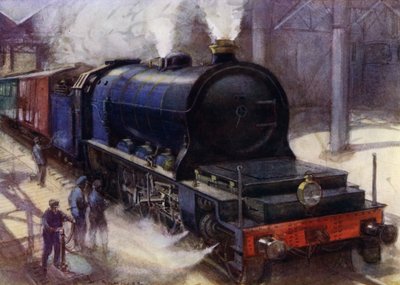 De Flamme Pacific, 2-10-0 locomotief die de Brussel naar Oostende expresdienst op Belgische Staatsspoorwegen trok, de krachtigste locomotief van Europa in zijn tijd door Harold Robert Millar
