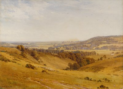 Een verre blik op Arundel Castle door Harold Sutton Palmer