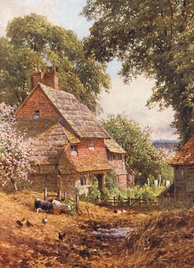 Een oude boerderij, nabij Leith Hill door Harold Sutton Palmer