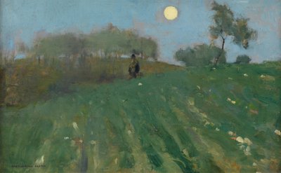 Uit voor een wandeling, volle maan door Harrington Mann