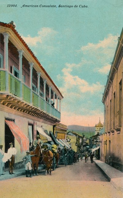 Amerikaans Consulaat, Santiago de Cuba, ca. 1911 door Harris Bros and Co