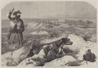 Patrijzenjacht door Harrison William Weir