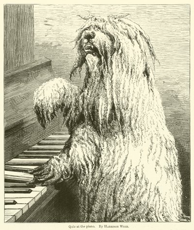 Quiz aan de piano door Harrison William Weir