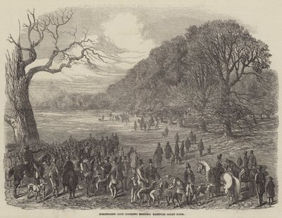 Spelthorne Club Coursing Meeting, Hampton Court Park door Harrison William Weir