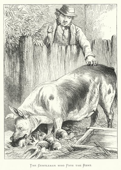 De heer die de huur betaalt door Harrison William Weir