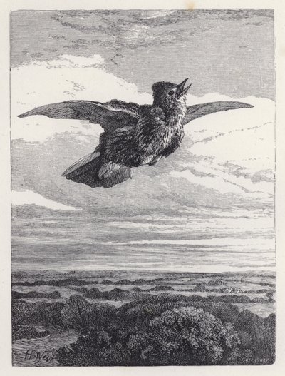 Het lied van de veldleeuwerik door Harrison William Weir