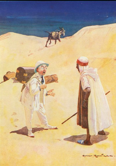 De ezel en zijn schaduw door Harry Rountree