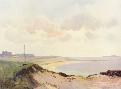 Golfbanen: North Berwick, de tweede tee door Harry (1878 1950) Rountree
