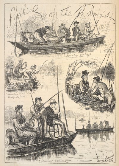 Vissen op de Theems, voorpagina van 