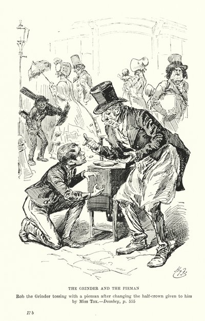 Illustratie voor Dombey en Zoon door Charles Dickens door Harry (after) Furniss