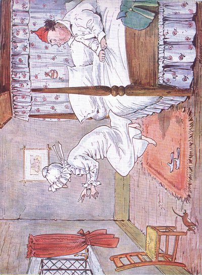 Oude mevrouw Slipper Slopper sprong uit bed door Harry B Neilson