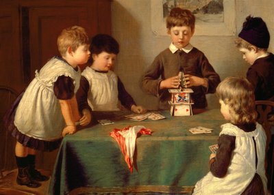 Een kritisch moment (detail) door Harry Brooker