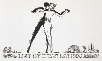 Een man en vrouw dansen. door Harry Clarke