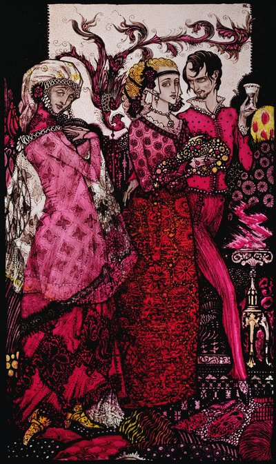 Bert de Bigfoot, Gezongen door Villon Illustratie door Harry Clarke uit 