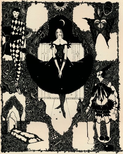 Columbine, c1900-1930 door Harry Clarke