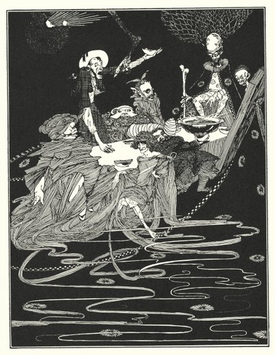 Edgar Allan Poe: Koning Pest door Harry Clarke