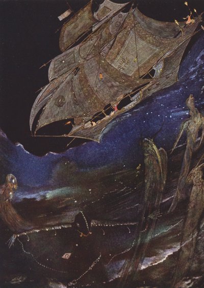 Edgar Allan Poe: MS gevonden in een fles door Harry Clarke
